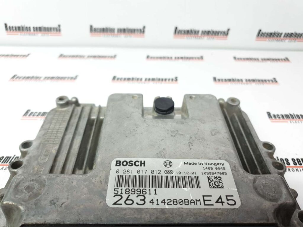 Calculator Motor FIAT DOBLO, 0281017012, 51899611, 263414280BAME45,