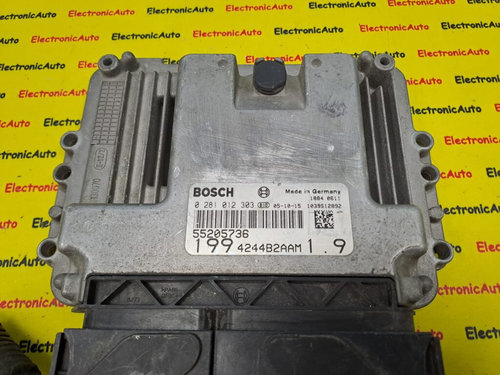 Calculator Motor FIAT GRANDE PUNTO, 0281012303, 55205736,