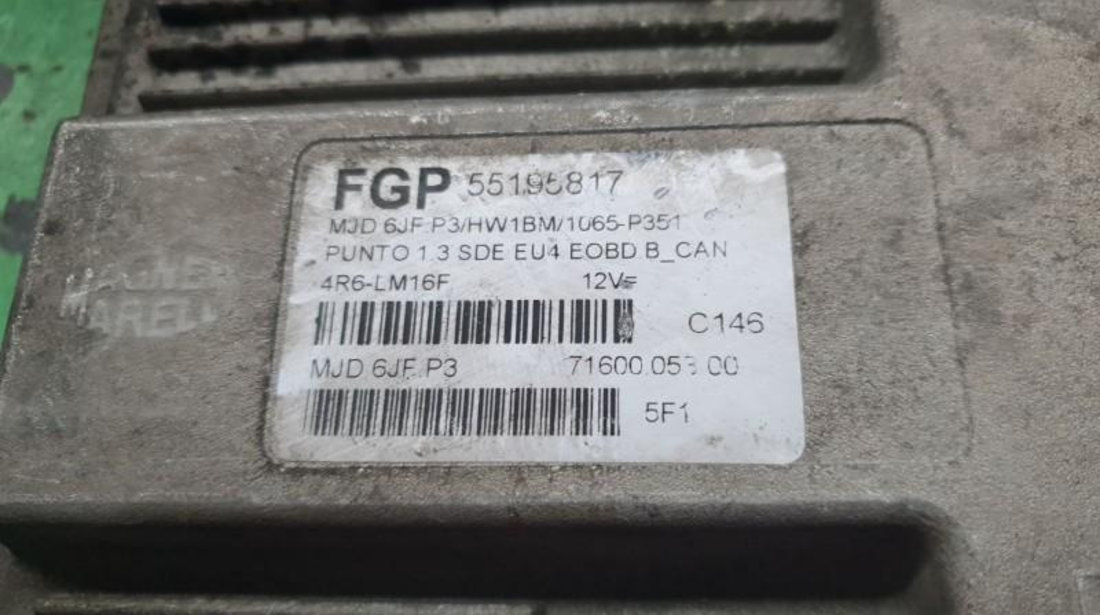 Calculator motor Fiat Grande Punto ( 10.2005- 55195817