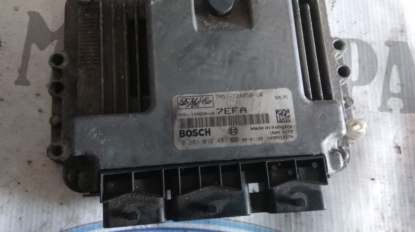 Calculator motor Ford C-Max 1.6TDCI,cod 7M51-12A650-UD, EDC16C34, 0281012487