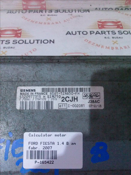 Calculator motor FORD FIESTA 1.4 B an fabr. 2007
