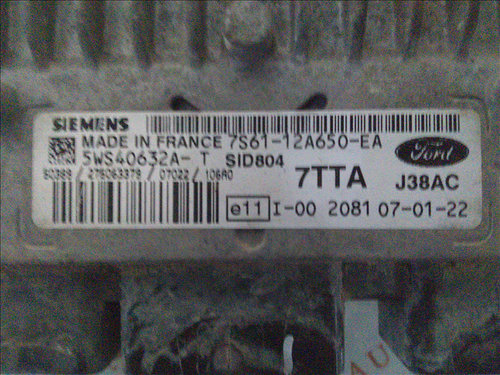 Calculator motor FORD FIESTA 1.4 TDCI an fabr.2007