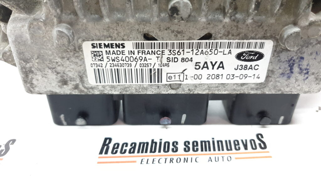 Calculator Motor FORD FIESTA 5WS40069A-T / 5WS40069A T / 5WS40069AT / 3S61-12A650-LA / 3S61 12A650 LA / 3S6112A650LA / SID 804 / SID804,