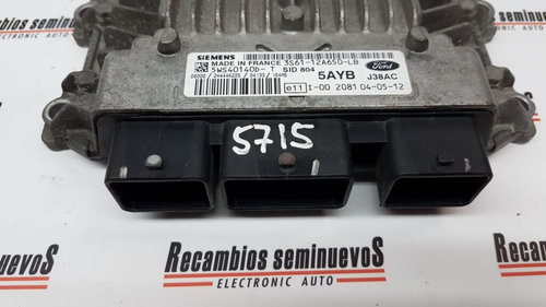 Calculator Motor FORD FIESTA, 5WS40140DT, SID804, 3S6112A650LB, J38AC,