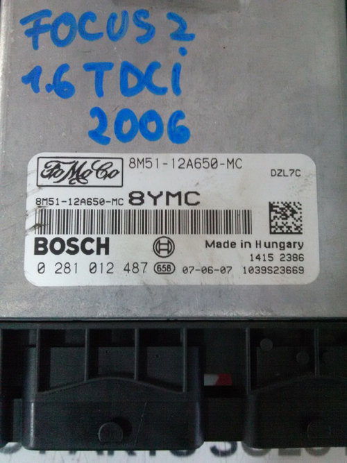 Calculator motor FORD FOCUS 2 1.6 TDCI an fabr. 2006
