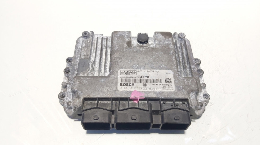 Calculator motor, Ford Focus 2 (DA) [Fabr 2004-2012] 1.6 tdci, 4M51-12A650-NE, 0281011263 (id:408591)