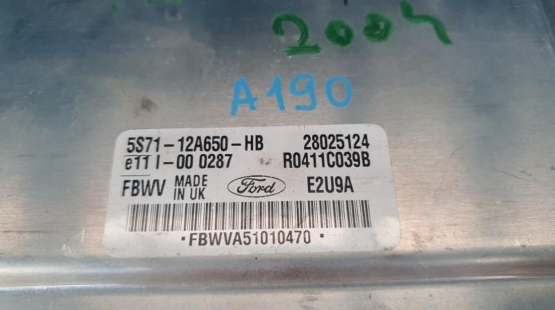 Calculator motor Ford Mondeo 3 (2000-2008) [B5Y] 5s7112a650hb