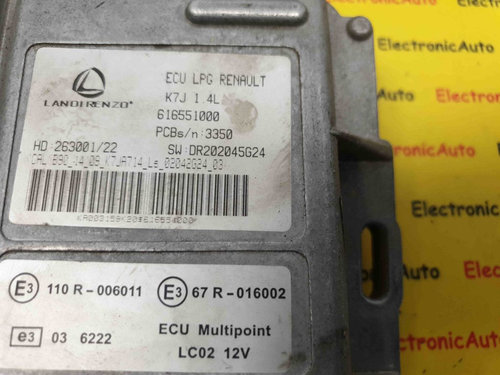 Calculator Motor GPL LANDI RENZO VOLKSWAGEN GOLF 616551000 / 67R-016002 / 67R 016002 / 67R016002 / 1...