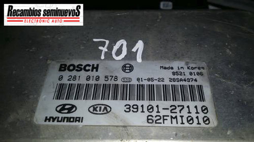 Calculator Motor HYUNDAI TRAJET, 0281010578, 3910127110, 64FMI010,