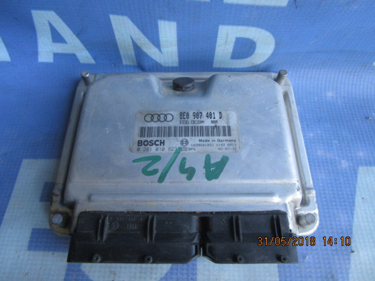 Calculator motor (incomplet) Audi A4 2.5tdi Quattro; 8E0907401D
