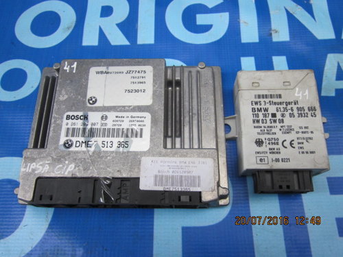Calculator motor (incomplet) BMW E46 318i; Bosch 0 261 209 007 (lipsa cip)