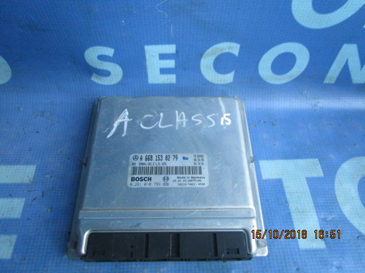 Calculator motor (incomplet) Mercedes A170 W168; A6681530279