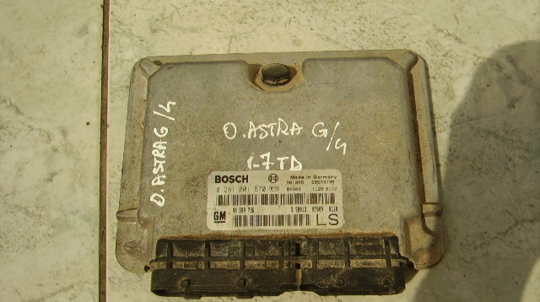 Calculator motor (incomplet) Opel Astra G 1.7td; Bosch 0 281 001 670