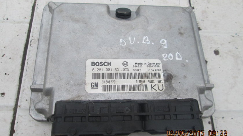 Calculator motor (incomplet) Opel Vectra B; 0 281 001 631//90 588 976//09 148 300