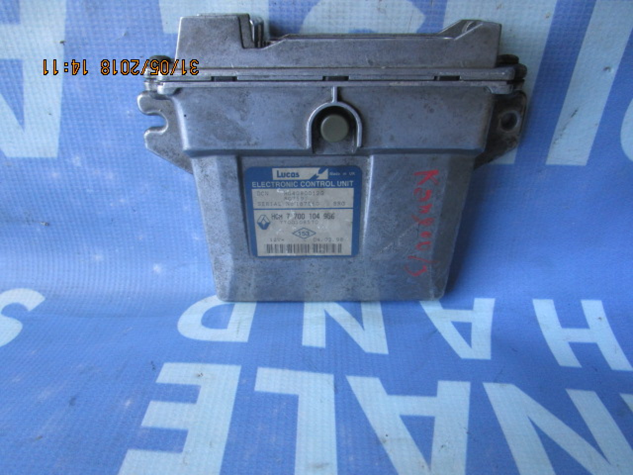 Calculator motor (incomplet) Renault Kangoo 1.9d; 7700104956