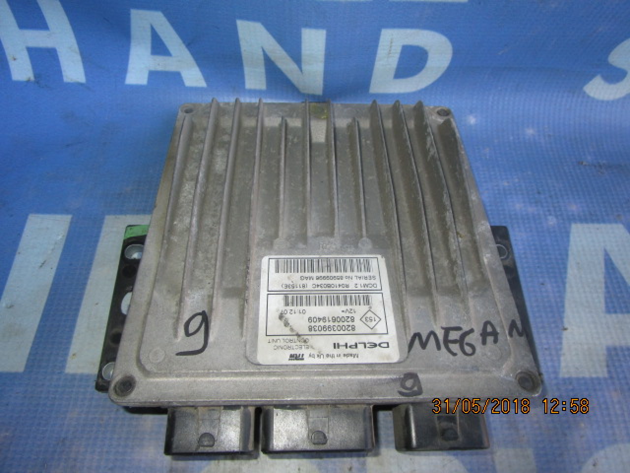 Calculator motor (incomplet) Renault Megane 1.5dci; 8200399038
