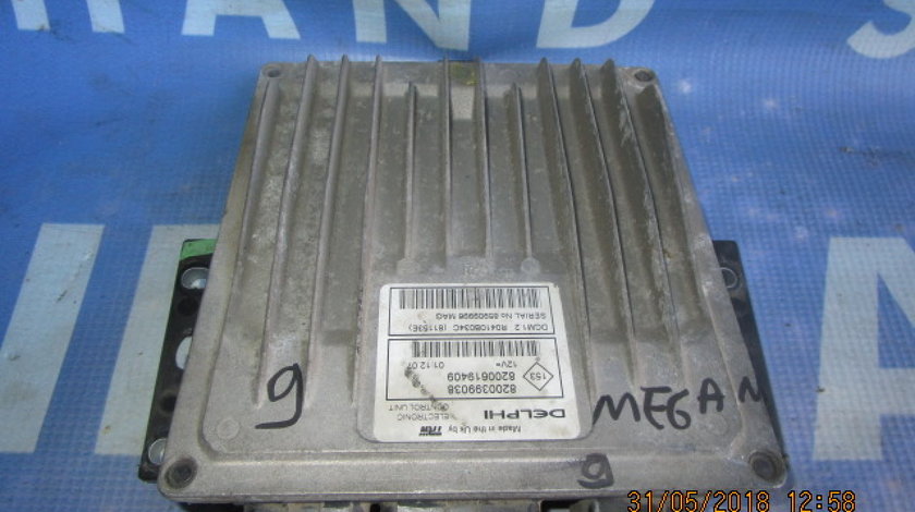 Calculator motor (incomplet) Renault Megane 1.5dci; 8200399038