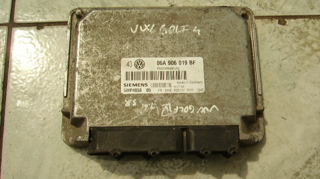 Calculator motor (incomplet) VW Golf 4 1.6sr; Siemens 06A 906 019BF