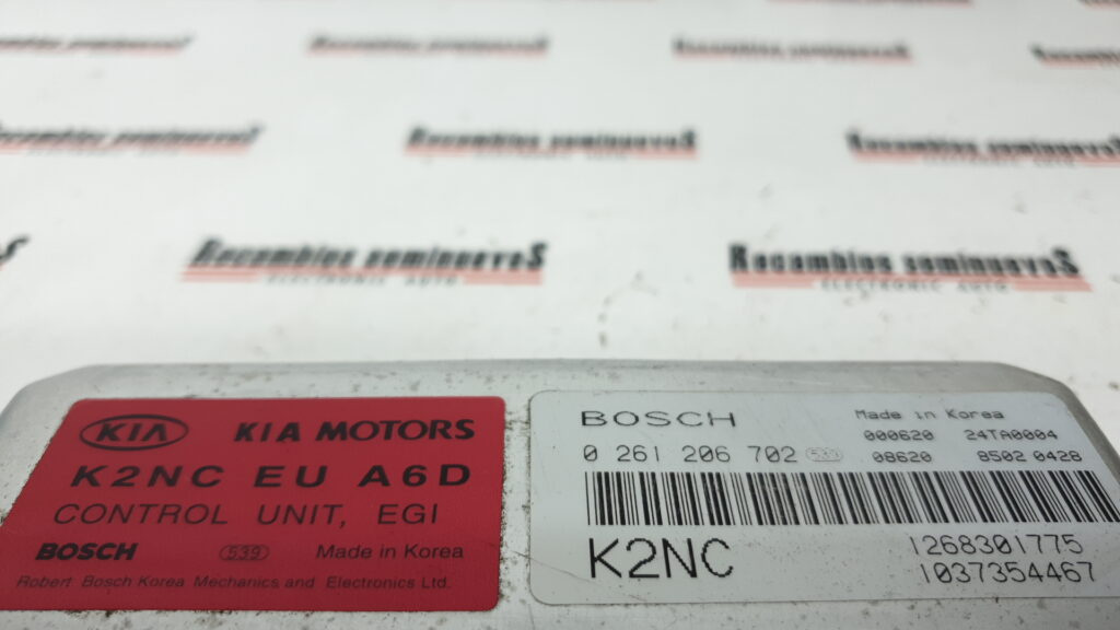 Calculator Motor KIA SHUMA, 0261206702, 1268301775, 1037354467,