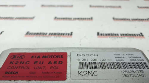 Calculator Motor KIA SHUMA, 0261206702, 1268301775, 1037354467,
