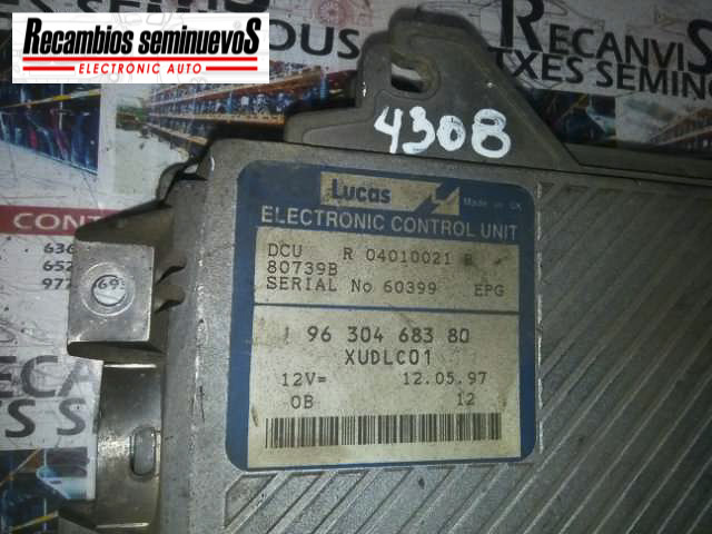 Calculator Motor LUCAS CITROEN EVASION R04010021B / 9630468380R04010021B / 9630468380
