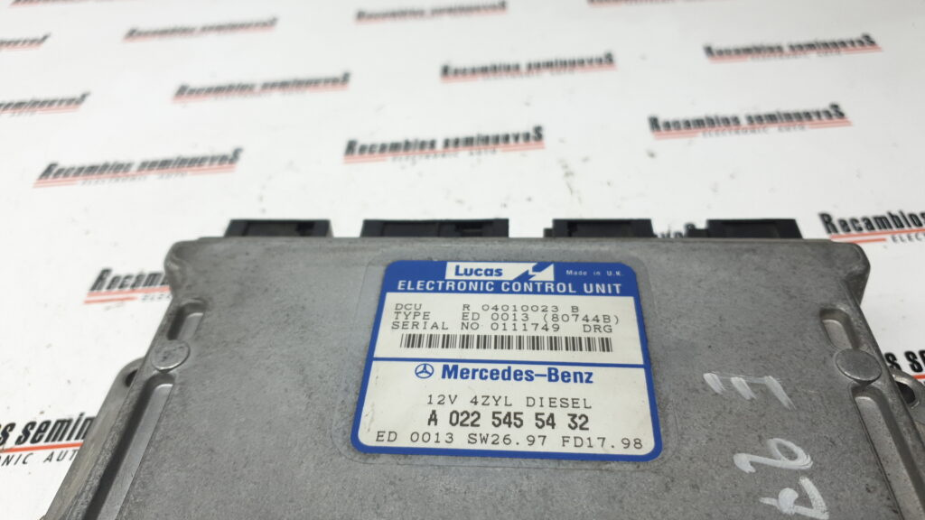 Calculator Motor LUCAS MERCEDES-BENZ SL -R231- R04010023B / A 022 545 54 32 / A0225455432 / SW 26 97 / SW2697 / ED 0013 Q013 / ED0013Q013R04010023B / A 022 545 54 32 / A0225455432 / SW 26 97 / SW2697 / ED 0013 Q013 / ED0013Q013