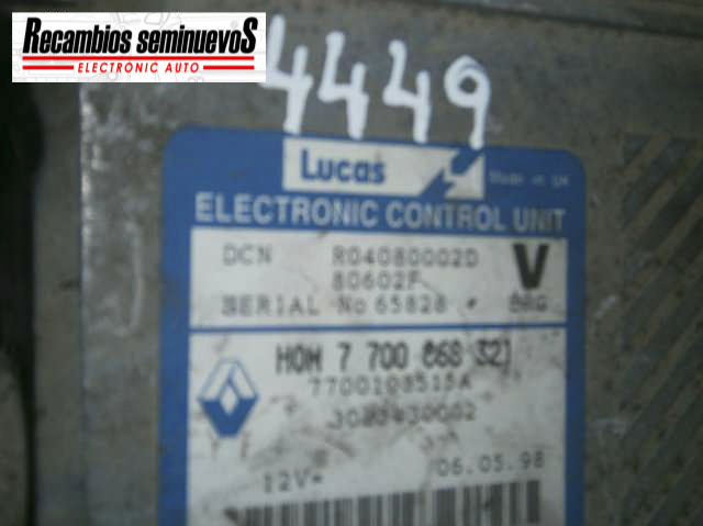 Calculator Motor LUCAS VOLVO S40 R04080002D / HOM 7 700 868 321 / HOM7700868321 / 7700103515A,