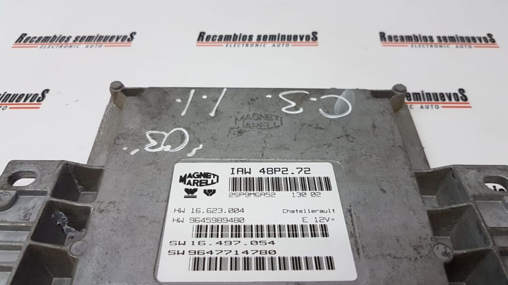 Calculator Motor MAGNETI MARELLI CITROEN C3 9645989480 / 16.623.004 / 16 623 004 / 16623004 / 9647714780 / 16.497.054 / 16 497 054 / 16497054 / IAW 48P2.72 / IAW 48P2 72 / IAW48P2729645989480 / 16.623.004 / 16 623 004 / 16623004 / 9647714780 / 16.497