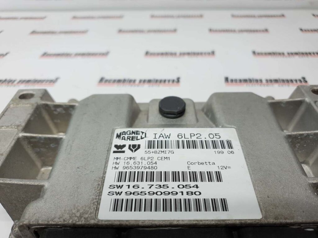 Calculator Motor MAGNETI MARELLI CITROEN C4 9653979480 / 16.631.054 / 16 631 054 / 16631054 / 9659099180 / 16.735.054 / 16 735 054 / 16735054 / IAW 6LP2.05 / IAW 6LP2 05 / IAW6LP205,