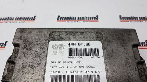 Calculator Motor MAGNETI MARELLI FIAT 176 6160201502 M / 6160201502M / 7787316 / IAW 6F.5B / IAW 6F ...