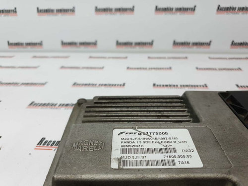 Calculator Motor MAGNETI MARELLI FIAT PANDA 51775008 / 71600.005.05 / 71600 005 05 / 7160000505 / MJ...