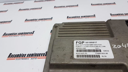 Calculator Motor MAGNETI MARELLI FIAT PUNTO 2 71600.053.00 / 71600 053 00 / 7160005300 / 55195817 / ...