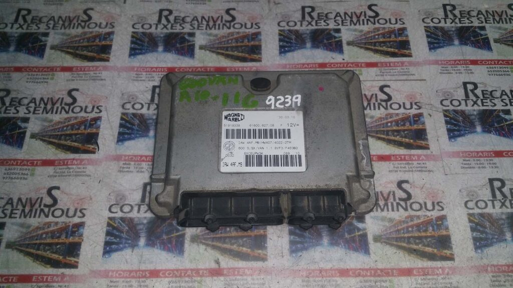 Calculator Motor MAGNETI MARELLI FIAT SEICENTO 61600.627.08 / 61600 627 08 / 6160062708 / 51819338 / IAW 4AF M9 / IAW4AFM961600.627.08 / 61600 627 08 / 6160062708 / 51819338 / IAW 4AF M9 / IAW4AFM9
