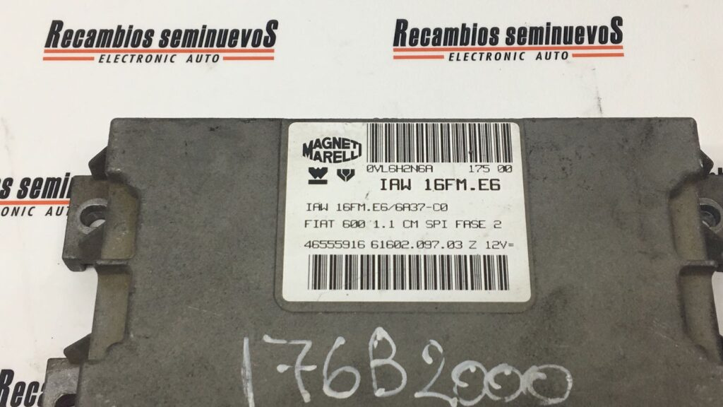Calculator Motor MAGNETI MARELLI FIAT SEICENTO 6160209703 Z / 6160209703Z / 46555916 / IAW 16FM.E6 / IAW 16FM E6 / IAW16FME66160209703 Z / 6160209703Z / 46555916 / IAW 16FM.E6 / IAW 16FM E6 / IAW16FME6