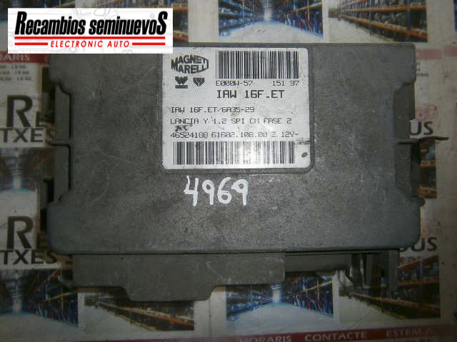 Calculator Motor MAGNETI MARELLI LANCIA Y 6160210800 E / 6160210800E / IAW 16F.ET / IAW 16F ET / IAW16FET / 00465241880 / 465241886160210800 E / 6160210800E / IAW 16F.ET / IAW 16F ET / IAW16FET / 00465241880 / 46524188