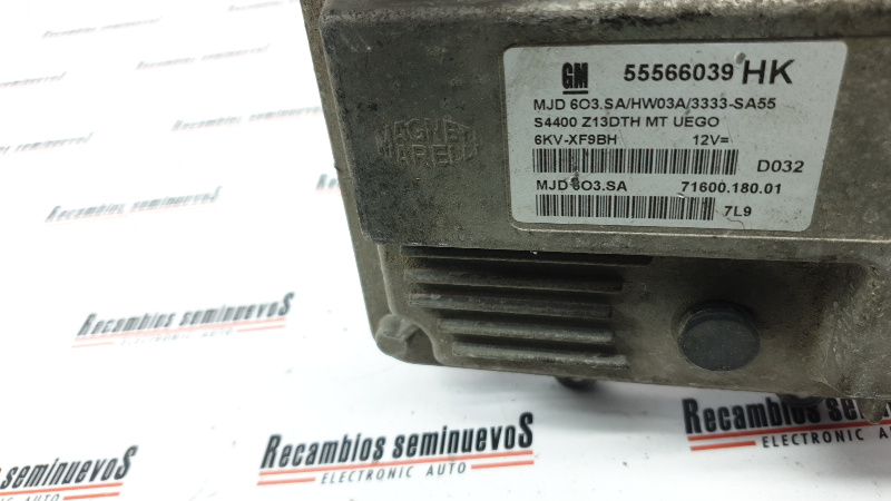 Calculator Motor MAGNETI MARELLI OPEL CORSA 71600 180 01 / 7160018001 / 55566039 HK / 55566039HK / HW03A / MJD603SA71600 180 01 / 7160018001 / 55566039 HK / 55566039HK / HW03A / MJD603SA