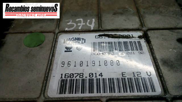 Calculator Motor MAGNETI MARELLI PEUGEOT 205 9610191080 / 16078014 E / 16078014E / G6 11 0801 / G61108019610191080 / 16078014 E / 16078014E / G6 11 0801 / G6110801