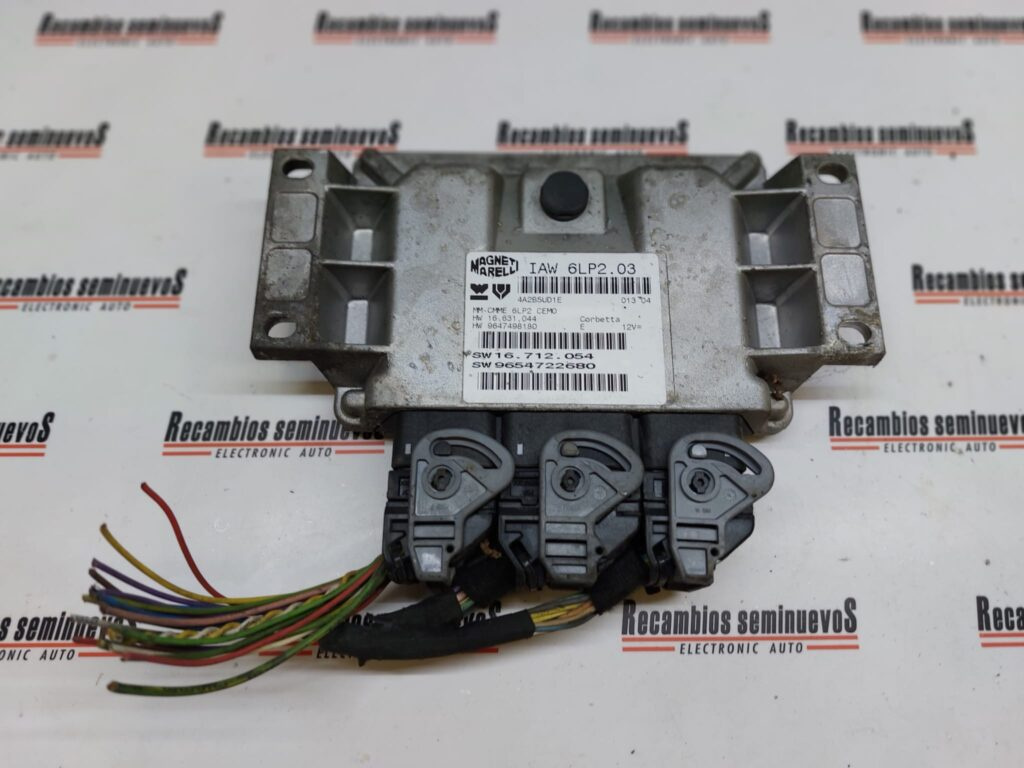Calculator Motor MAGNETI MARELLI PEUGEOT 206 HW 9647498180 / HW9647498180 / HW 16631044 / HW16631044 / SW 9654722680 / SW9654722680 / SW 16712054 / SW16712054 / IAW 6LP2.03 / IAW 6LP2 03 / IAW6LP203HW 9647498180 / HW9647498180 / HW 16631044 / HW16631