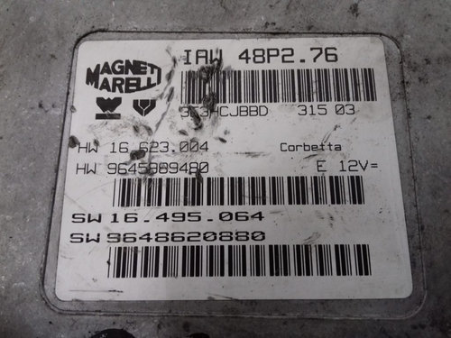 Calculator Motor MAGNETI MARELLI PEUGEOT 206 9645989480 / 16 623 004 / 16623004 / 9648620880 / 16 49...