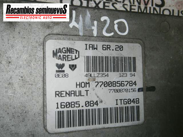 Calculator Motor MAGNETI MARELLI RENAULT TWINGO HOM 7700856784 / HOM7700856784 / 7700870156 / 16085.084 / 16085 084 / 16085084 / IAW 6R.20 / IAW 6R 20 / IAW6R20HOM 7700856784 / HOM7700856784 / 7700870156 / 16085.084 / 16085 084 / 16085084 / IAW 6R.20