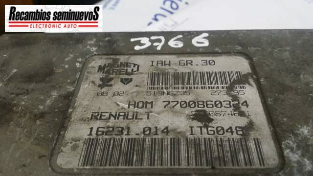 Calculator Motor MAGNETI MARELLI RENAULT TWINGO HOM 7700860324 / HOM7700860324 / 7700874631 / IAW 6R 30 / IAW6R30 / 16231.014 / 16231 014 / 16231014HOM 7700860324 / HOM7700860324 / 7700874631 / IAW 6R 30 / IAW6R30 / 16231.014 / 16231 014 / 16231014