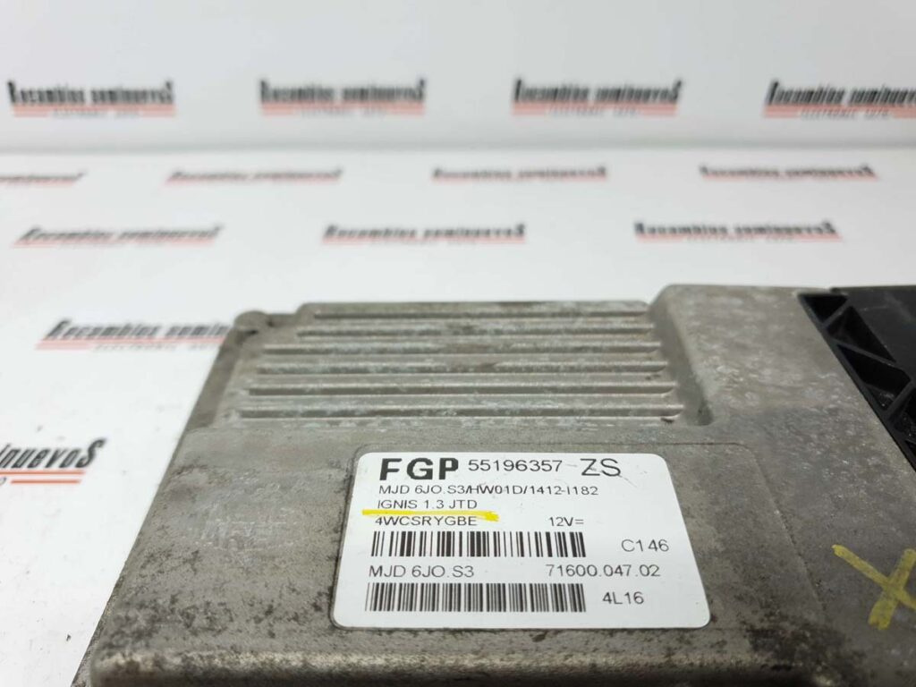 Calculator Motor MAGNETI MARELLI SUZUKI IGNIS 71600.047.02 / 71600 047 02 / 7160004702 / 55196357 ZS / 55196357ZS / MJD 6JO.S3 / MJD 6JO S3 / MJD6JOS3 / HW01D,