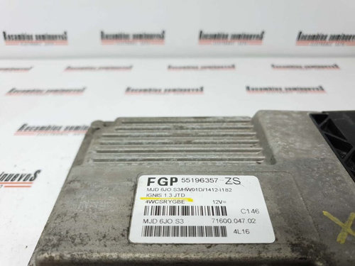 Calculator Motor MAGNETI MARELLI SUZUKI IGNIS 71600.047.02 / 71600 047 02 / 7160004702 / 55196357 ZS...
