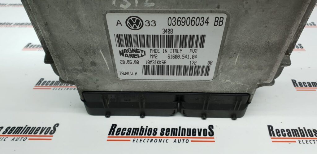 Calculator Motor MAGNETI MARELLI VOLKSWAGEN BORA 036906034 BB / 036906034BB / 61600.541.04 / 61600 541 04 / 6160054104 / IAW4LV.H / IAW4LV H / IAW4LVH036906034 BB / 036906034BB / 61600.541.04 / 61600 541 04 / 6160054104 / IAW4LV.H / IAW4LV H / IAW4LV