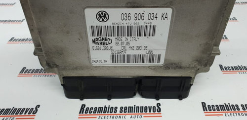 Calculator Motor MAGNETI MARELLI VOLKSWAGEN POLO 036 906 034 KA / 036906034KA / 61601.309.01 / 61601...