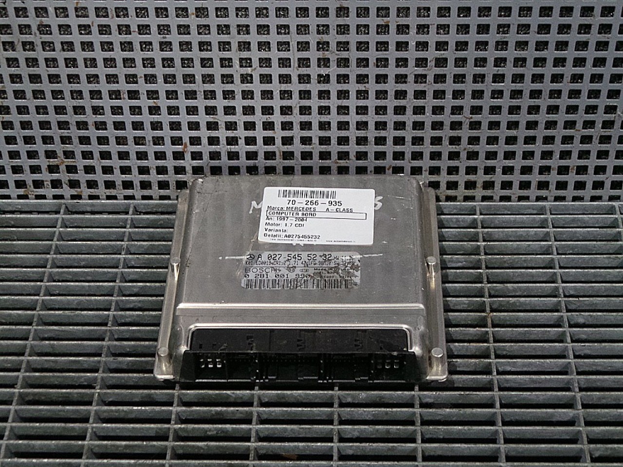 CALCULATOR MOTOR MERCEDES A-CLASS A-CLASS 1.7 CDI - (1997 2004)
