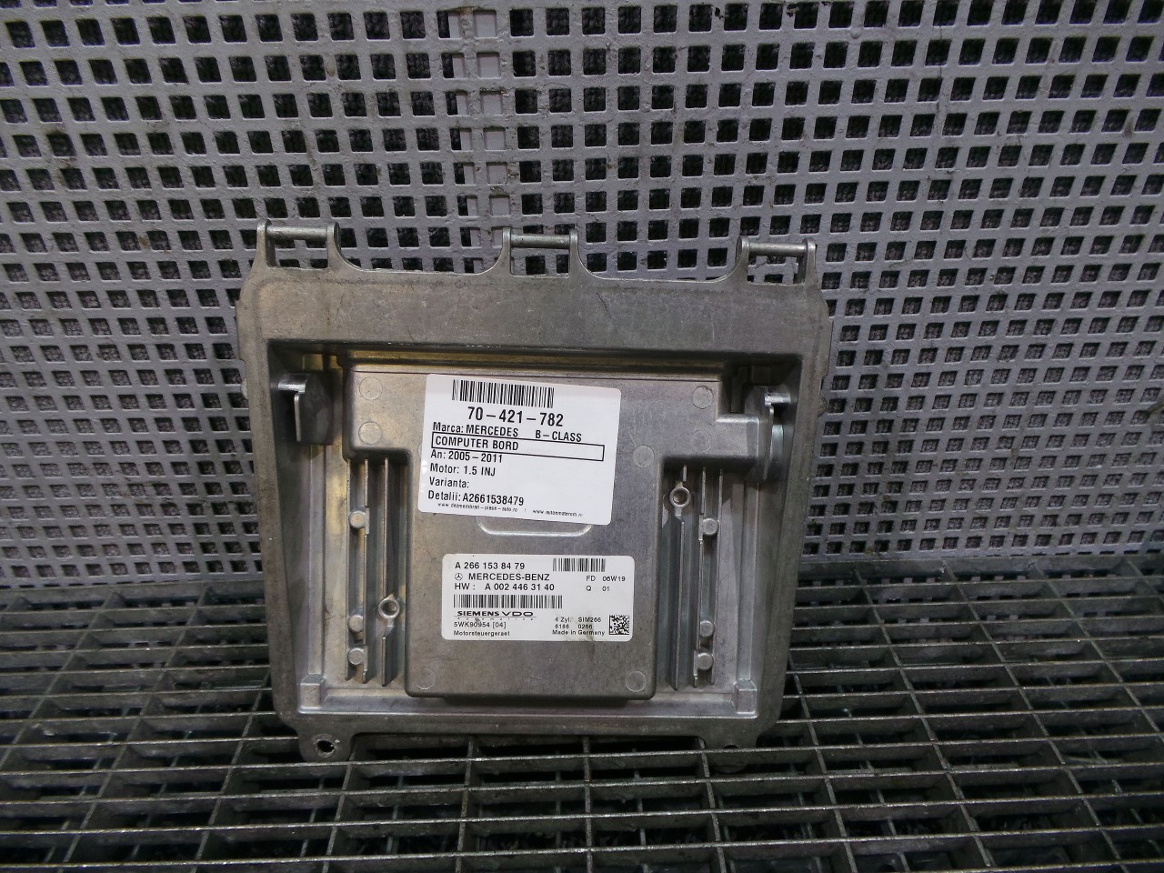 CALCULATOR MOTOR MERCEDES B-CLASS 1.5 INJ - (2005 2011)