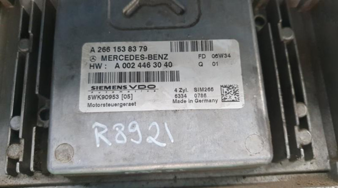 Calculator motor Mercedes B-Class (2004-2011) [W245] a2661538379