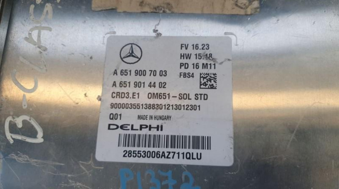 Calculator motor Mercedes B-Class (2011->) [W246] a6519007003