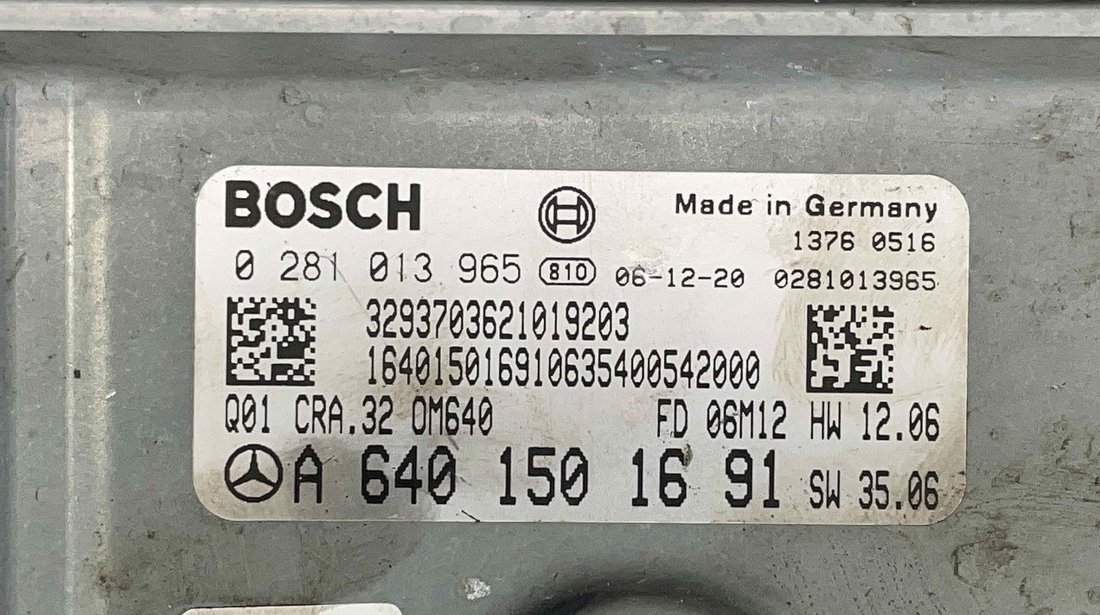 CALCULATOR MOTOR MERCEDES B-CLASS B-CLASS 2.0 CDI - (2005 2011)